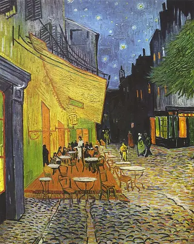 Terasa Cafenelei Noaptea - Vincent van Gogh — Tablou canvas CanvArt