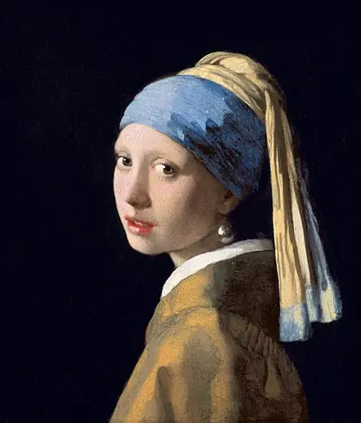 Fata cu Cercel de Perlă - Johannes Vermeer — Tablou canvas CanvArt