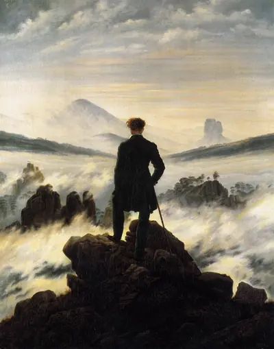 Drumeț Deasupra Mării de Ceață - C.D. Friedrich — Tablou canvas CanvArt