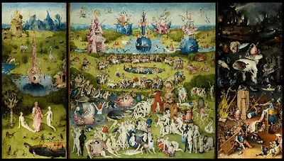 Grădina deliciilor - Hieronymus Bosch — Tablou canvas CanvArt