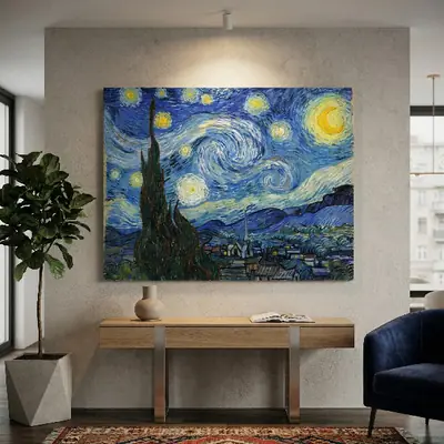 Noapte Înstelată - Vincent van Gogh — Tablou canvas CanvArt
